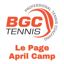 Le Page Tennis Program April Camp - Half Day 3